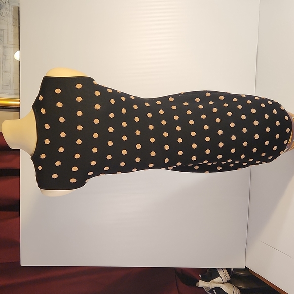 BCBGMAXAZRIA -Sweater Dress pink and black- Polka Dot XS - Picture 2 of 7